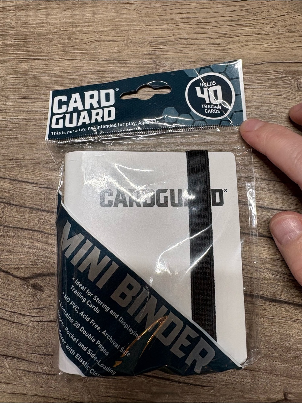 Mini Binder for Trading Cards - White
